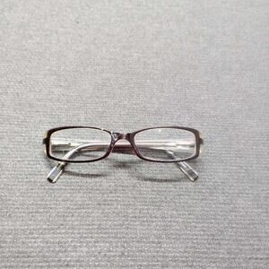 DKNY Eyeglasses Frames Brown Clear Rectangle Full Rim Women's Eyewear G24